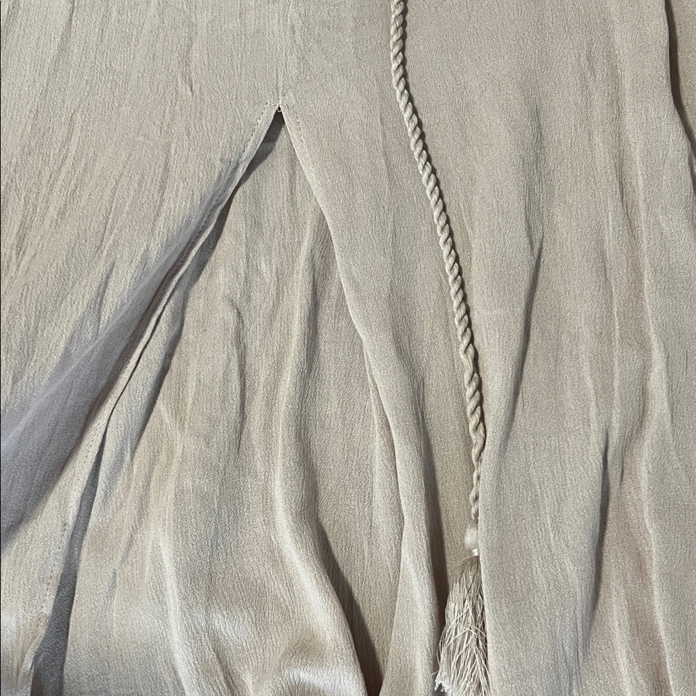 Baltic Born Beige Maxi Dress with Tassel Tie - Picture 5 of 6